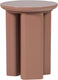 Woood orivo bijzettafel - hout - hoogglans oudroze - 50x40x40