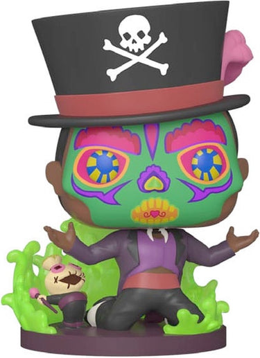 Disney funko the princess and the frog - : villains pop! sugar skull facilier with base special edition 9 cm verzamelfiguur - multicolours