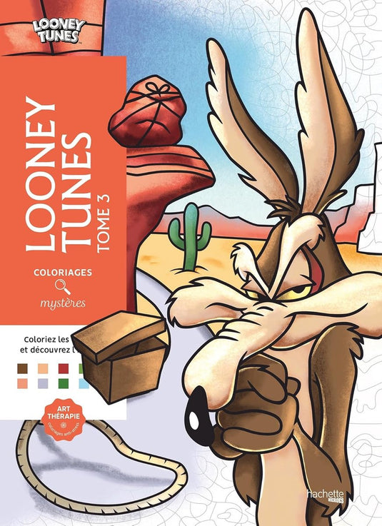 Hachette heroes coloriages mystères looney tunes tome 3 - - kleuren op nummer kleurboek voor volwassenen