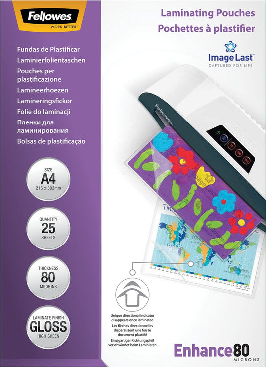 Fellowes lamineerhoezen imagelast a4 - 80 micron - 25 stuks