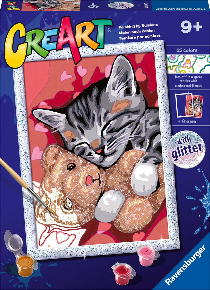 ギャラリービューアに画像をロードする, Ravensburger creart schilderen op nummer - vredige kitten
