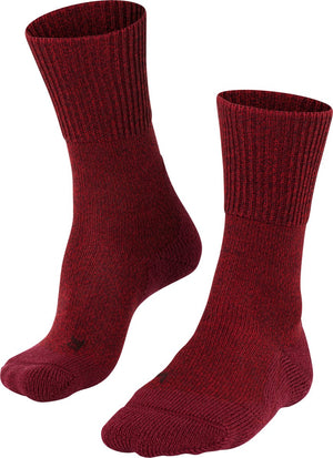 Falke tk1 wool anti-blaar dik wol functioneel materiaal wandelsokken dames rood - maat 41-42