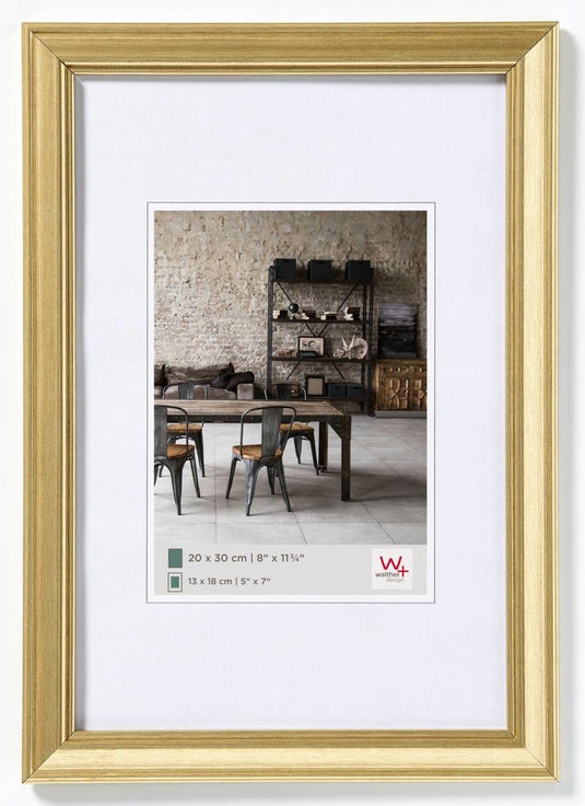 Walther lounge - fotolijst - fotoformaat 15x20 cm - goud