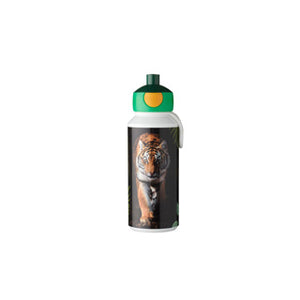 Mepal pop-up drinkfles campus - 400 ml - sluit goed af - drinkbeker voor kinderen - wild tiger