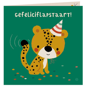 Jungle verjaardagskaart+envelop. gefelic