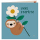 Luiaard kaart+envelop sterkte