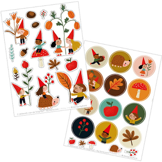 Bora stickervellen 2 x a6. frie (5 sets) | 5 stuks