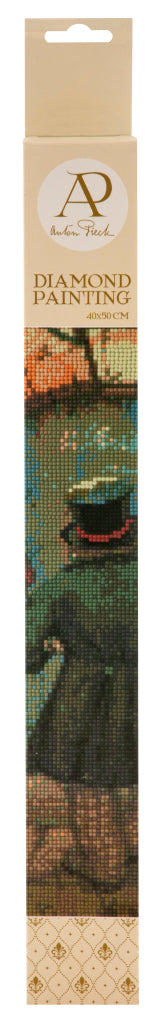 Load image into Gallery viewer, Grafix diamond painting anton pieck man met rozen 40x50cm
