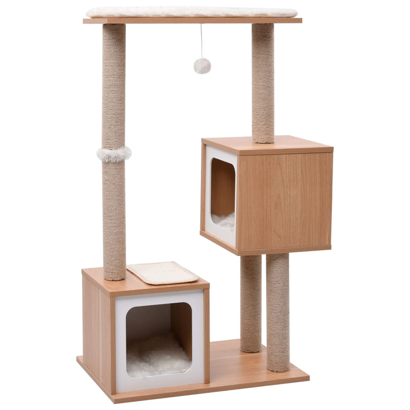 Load image into Gallery viewer, VidaXL Kattenkrabpaal met sisal krabmat 104 cm
