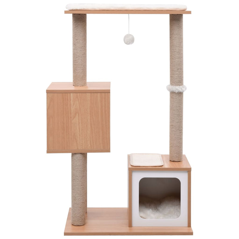 Load image into Gallery viewer, VidaXL Kattenkrabpaal met sisal krabmat 104 cm
