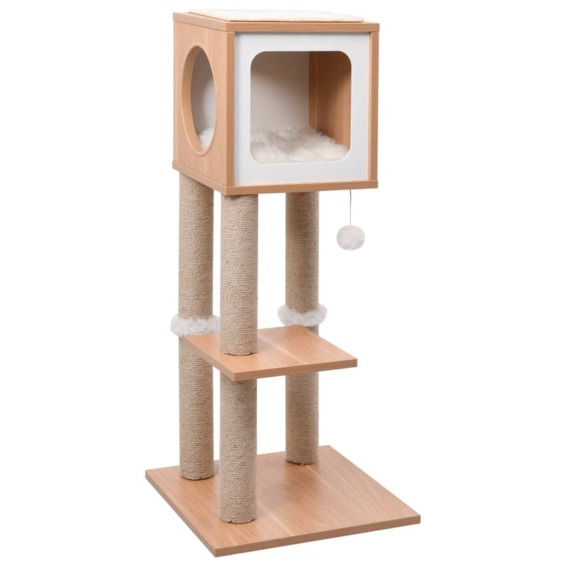 Load image into Gallery viewer, Vidaxl kattenkrabpaal met sisal krabmat 90 cm
