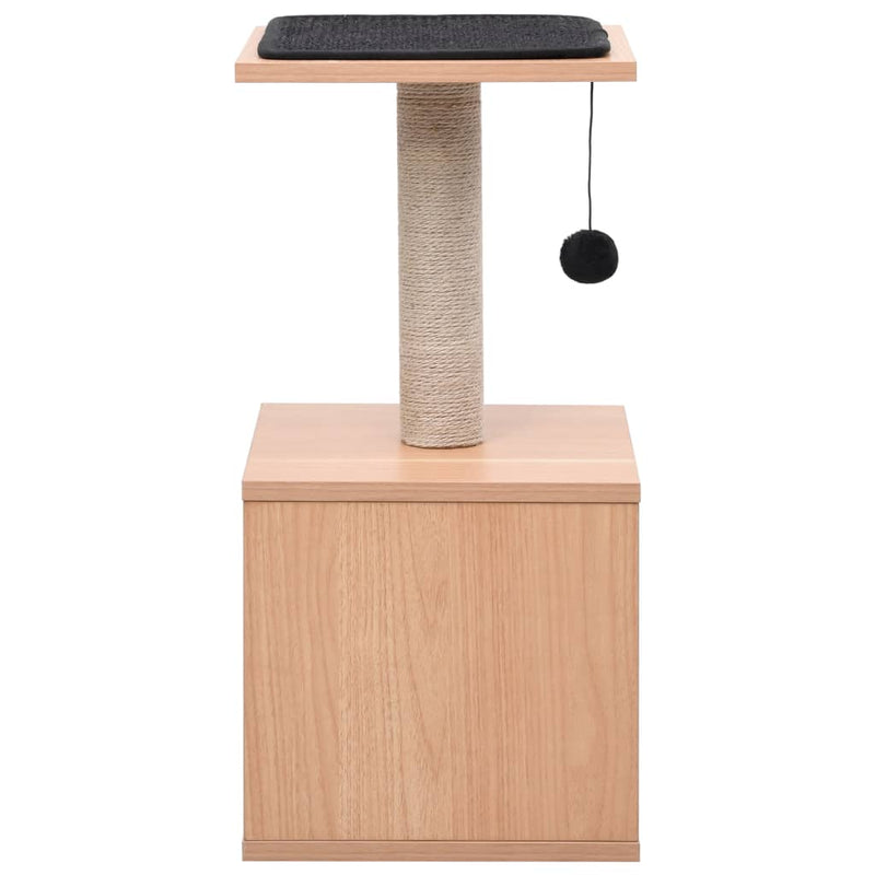 Load image into Gallery viewer, Vidaxl kattenkrabpaal met sisal krabmat 62 cm
