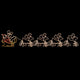 VidaXL Kerstverlichting 4 XXL rendieren en slee 1548 LED's 500x80 cm