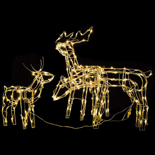 Vidaxl 3-delige kerstverlichting rendieren 229 led's
