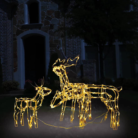 Vidaxl 3-delige kerstverlichting rendieren 229 led's