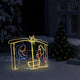 Vidaxl kerstdecoratie kerststal 240 led's 116x41x87 cm