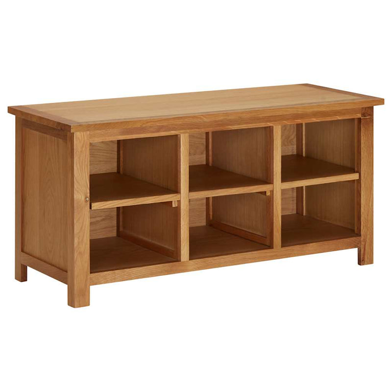 Load image into Gallery viewer, Vidaxl schoenenrek 90x37x45 cm massief eikenhout
