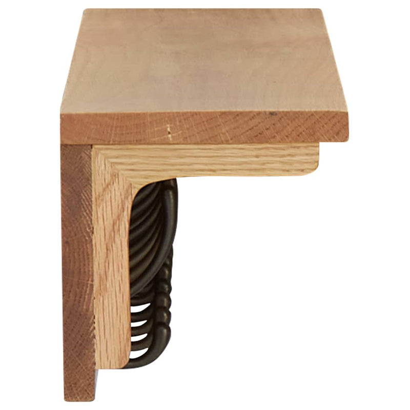 Cargue la imagen en el visor de la galería, Vidaxl kapstok 90x16x16 cm massief eikenhout
