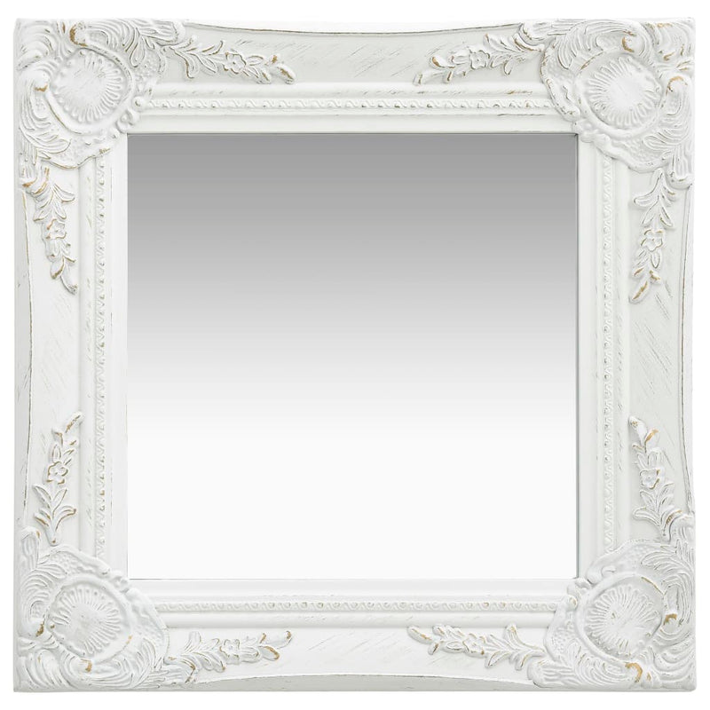 Load image into Gallery viewer, Vidaxl wandspiegel barok stijl 40x40 cm wit
