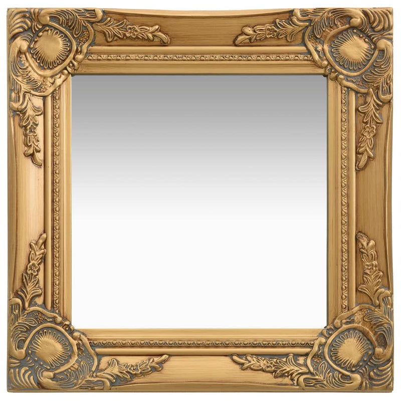 Load image into Gallery viewer, Vidaxl wandspiegel barok stijl 40x40 cm goudkleurig
