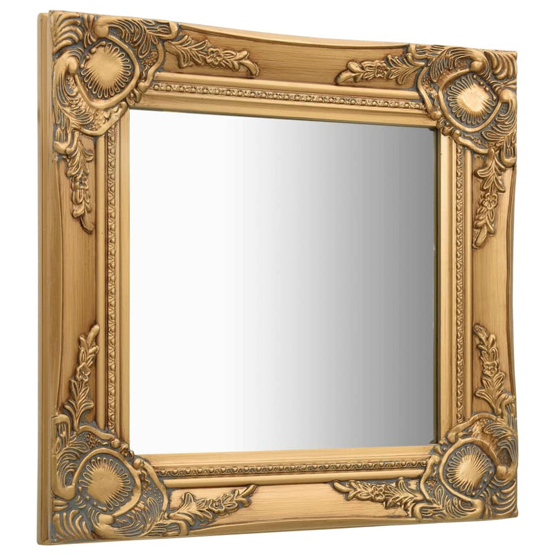 Load image into Gallery viewer, Vidaxl wandspiegel barok stijl 40x40 cm goudkleurig
