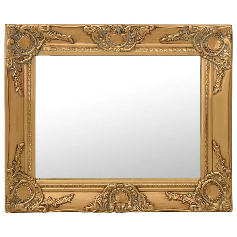 Load image into Gallery viewer, Vidaxl wandspiegel barok stijl 50x40 cm goudkleurig
