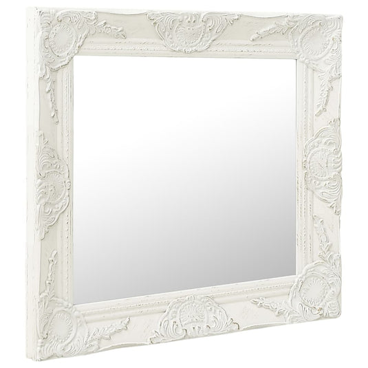 Vidaxl wandspiegel barok stijl 50x50 cm wit
