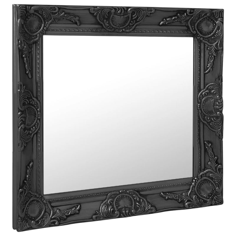 Load image into Gallery viewer, Vidaxl wandspiegel barok stijl 50x50 cm zwart
