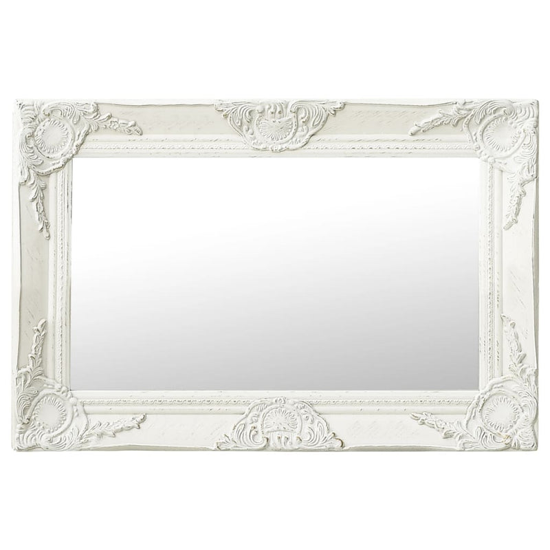 Load image into Gallery viewer, Vidaxl wandspiegel barok stijl 60x40 cm wit
