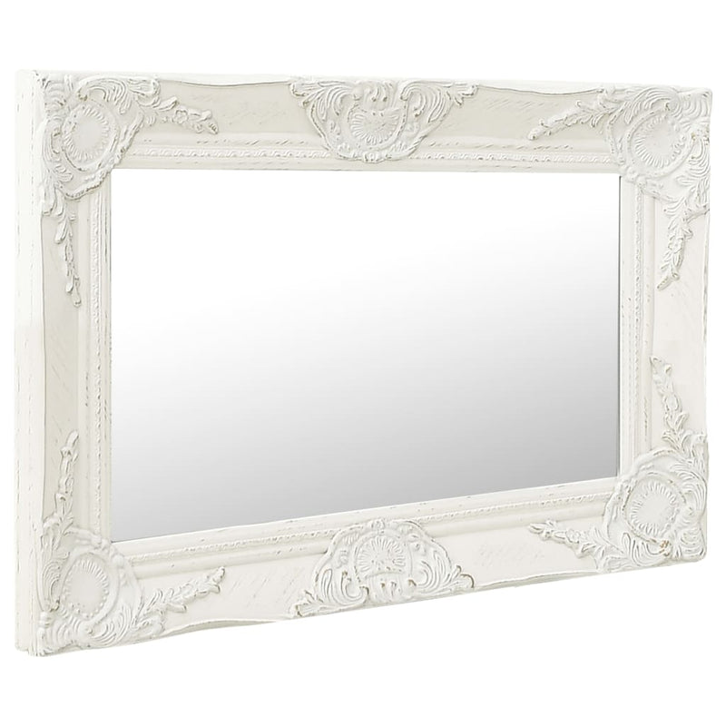 Load image into Gallery viewer, Vidaxl wandspiegel barok stijl 60x40 cm wit
