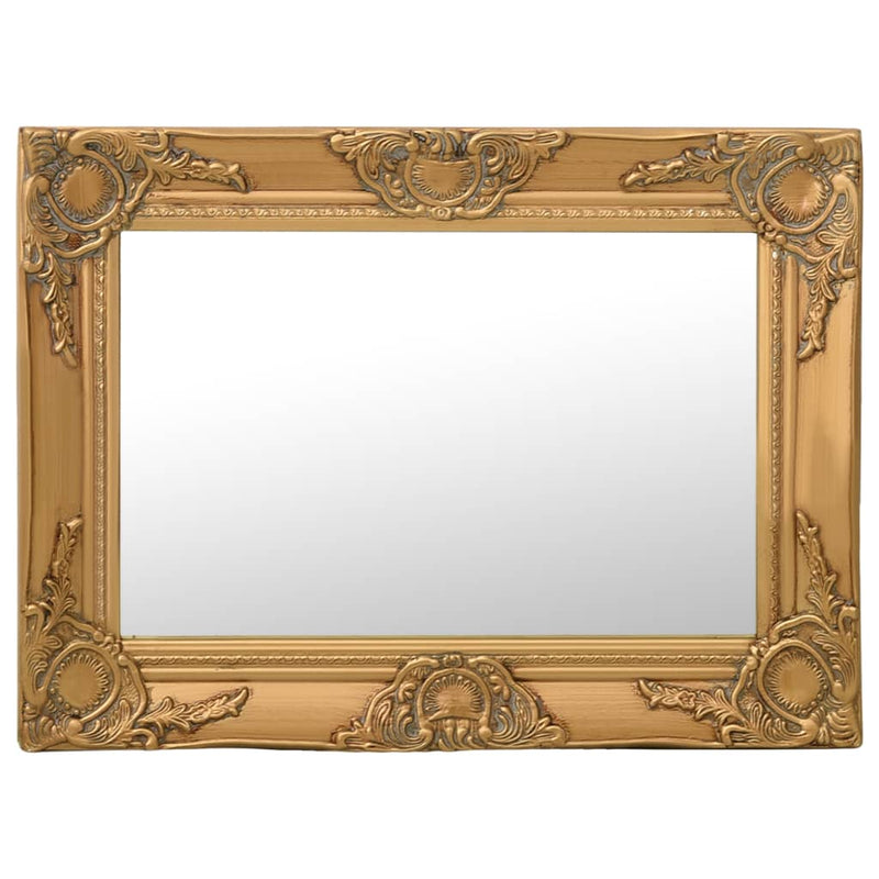 Load image into Gallery viewer, Vidaxl wandspiegel barok stijl 60x40 cm goudkleurig
