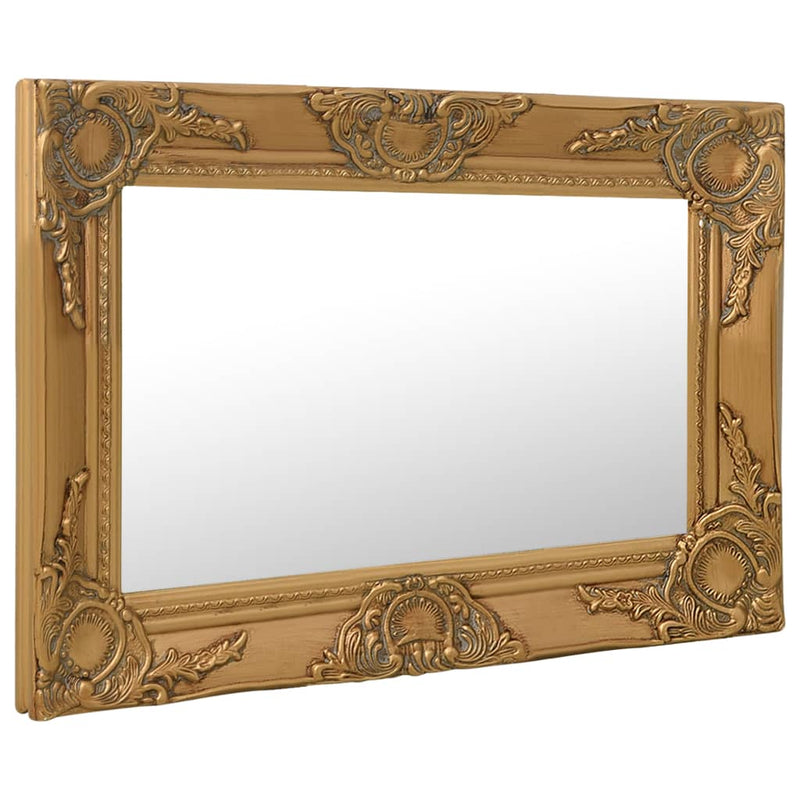 Load image into Gallery viewer, Vidaxl wandspiegel barok stijl 60x40 cm goudkleurig
