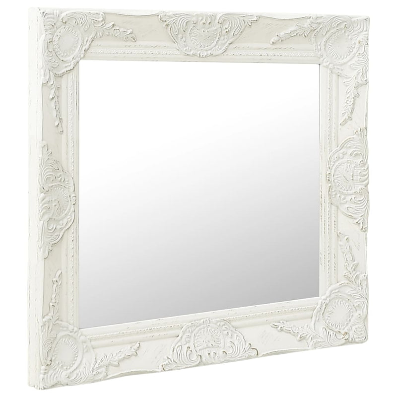 Load image into Gallery viewer, Vidaxl wandspiegel barok stijl 60x60 cm wit
