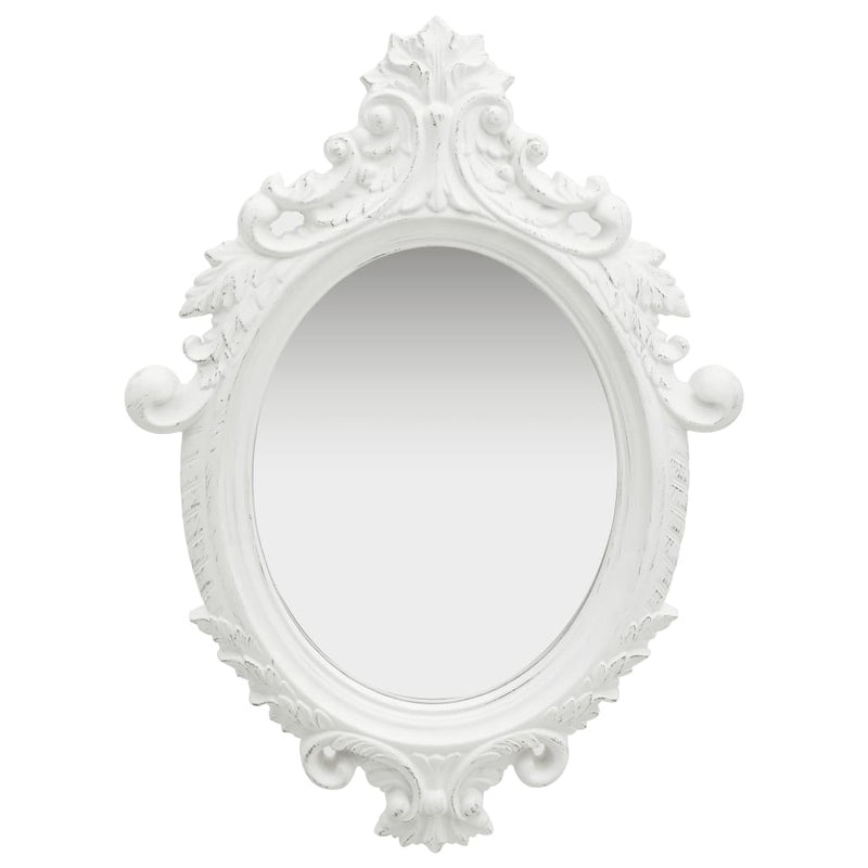 Load image into Gallery viewer, Vidaxl wandspiegel kasteel stijl 56x76 cm wit
