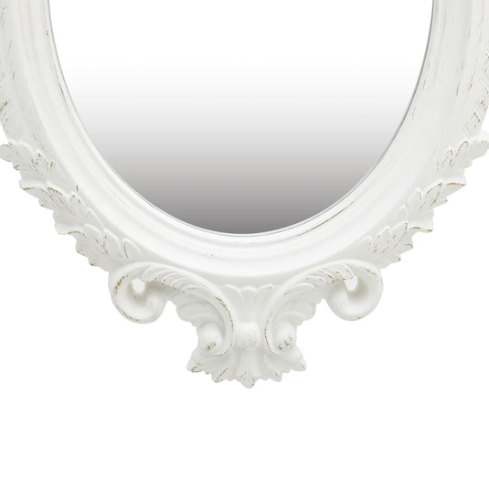 Vidaxl wandspiegel kasteel stijl 56x76 cm wit