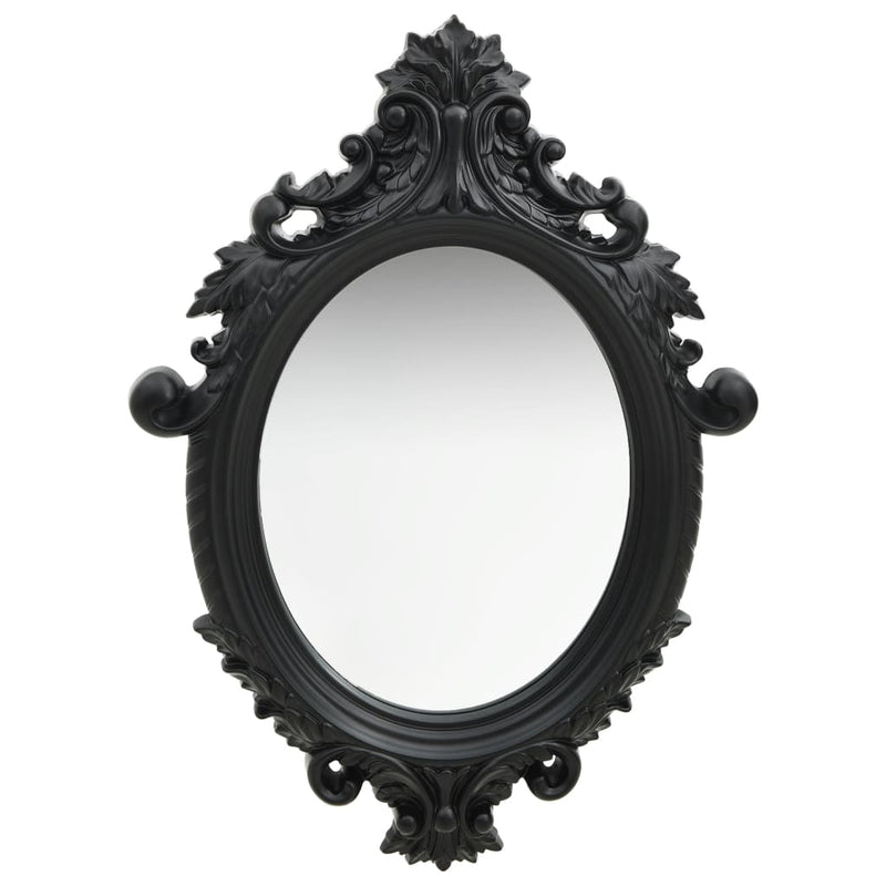 Load image into Gallery viewer, Vidaxl wandspiegel kasteel stijl 56x76 cm zwart
