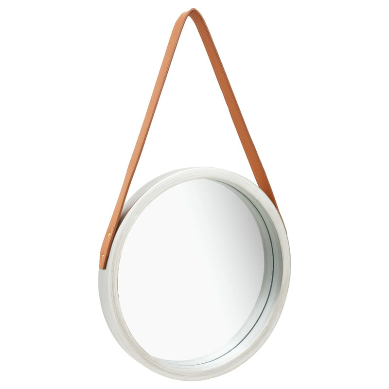 Load image into Gallery viewer, Vidaxl wandspiegel met band 40 cm zilverkleurig
