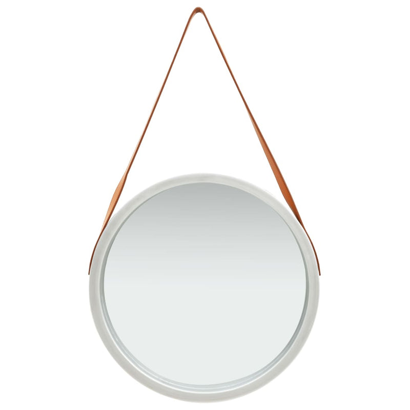 Load image into Gallery viewer, Vidaxl wandspiegel met band 50 cm zilverkleurig
