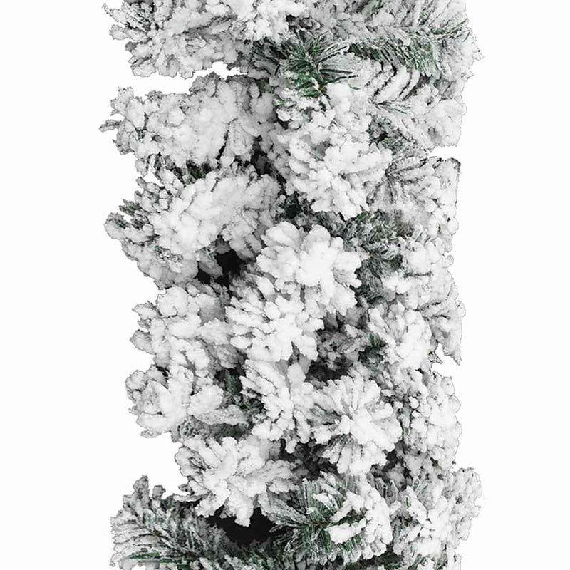 Load image into Gallery viewer, Vidaxl kerstslinger met sneeuw 10 m pvc groen
