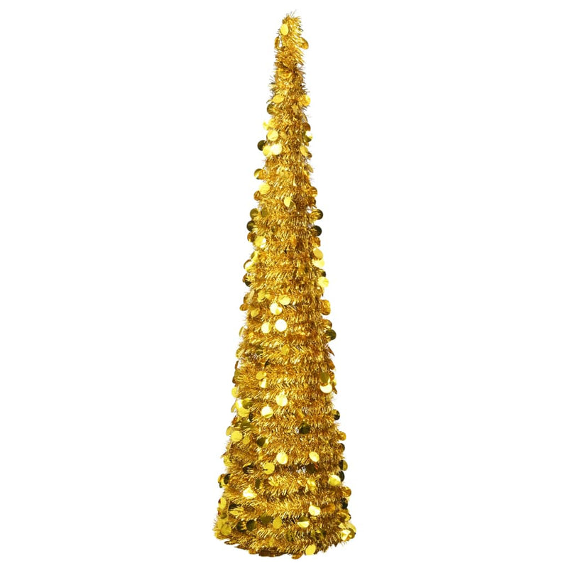 Load image into Gallery viewer, Vidaxl kunstkerstboom pop-up 180 cm pet goudkleurig
