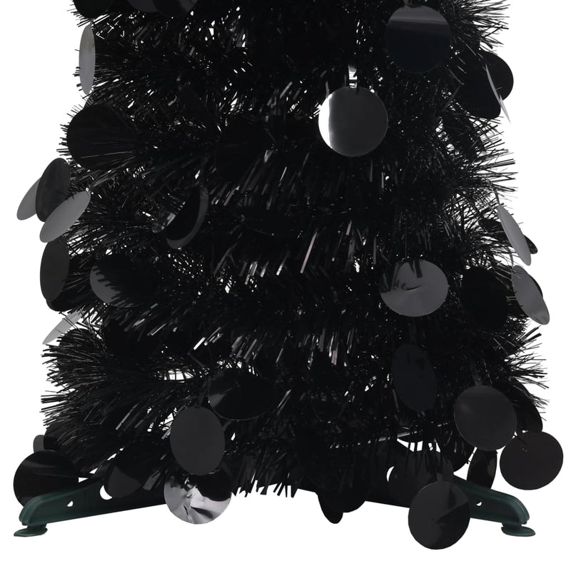 Load image into Gallery viewer, Vidaxl kunstkerstboom pop-up 150 cm pet zwart
