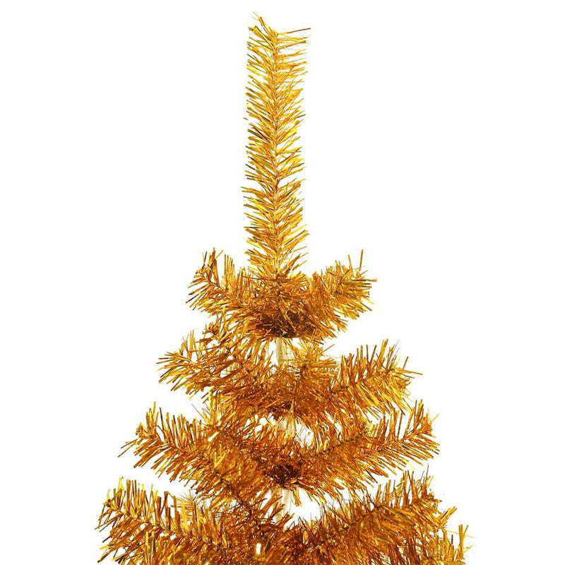 Chargez l'image dans la visionneuse de la galerie, Vidaxl kunstkerstboom met standaard 180 cm pet goudkleurig

