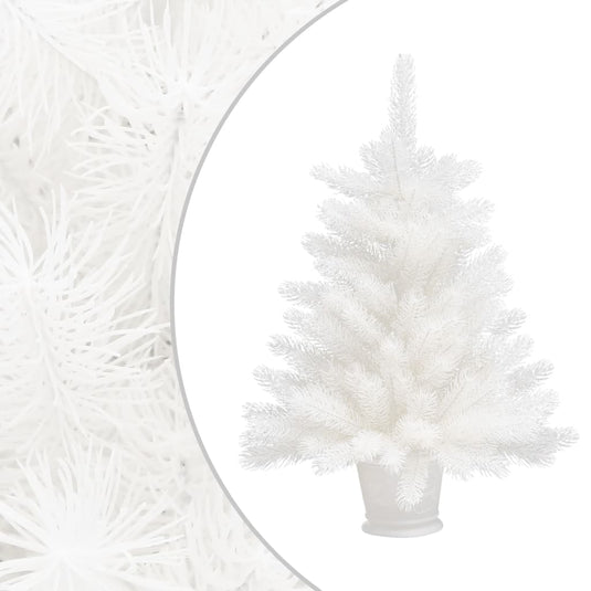 VidaXL Kunstkerstboom met levensechte naalden 65 cm wit
