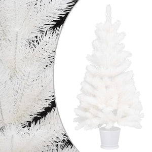 VidaXL Kunstkerstboom met levensechte naalden 90 cm wit