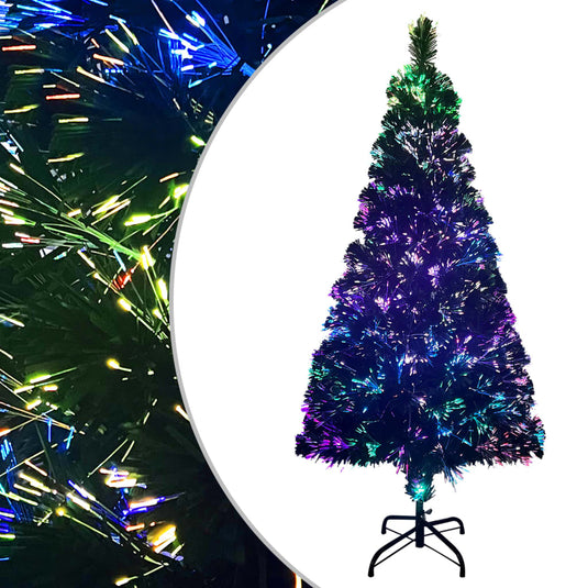 Vidaxl kunstkerstboom met standaard 120 cm glasvezel groen