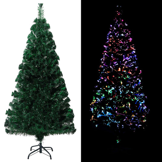Vidaxl kunstkerstboom met standaard 120 cm glasvezel groen