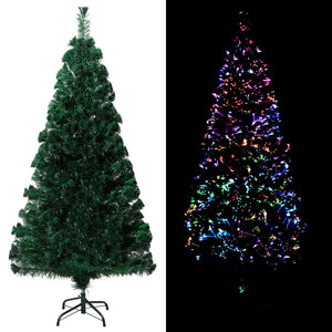 Vidaxl kunstkerstboom met standaard 150 cm glasvezel groen