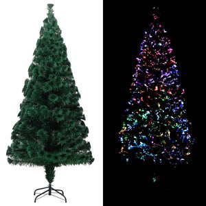 Vidaxl kunstkerstboom met standaard 180 cm glasvezel groen