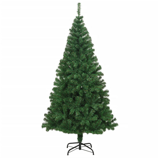 Vidaxl kunstkerstboom met dikke takken 210 cm pvc groen