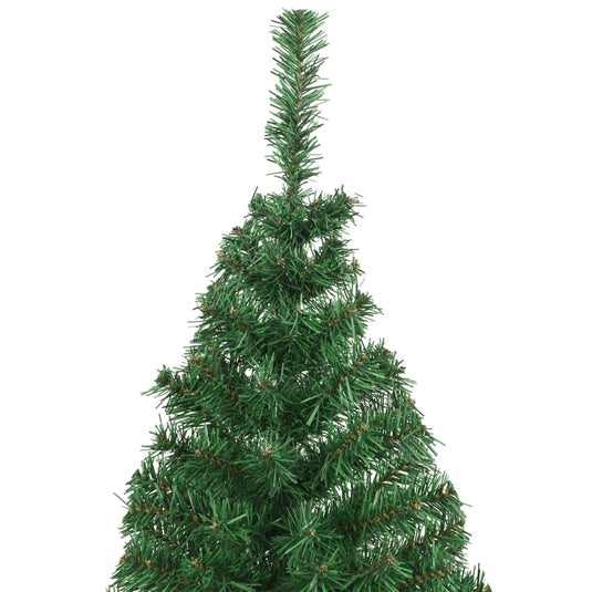 Vidaxl kunstkerstboom met dikke takken 210 cm pvc groen
